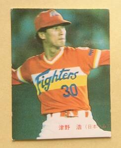 カルビー　プロ野球カード　1987年　No.16　津野浩　日本ハムファイターズ