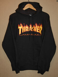 SALE 30% OFF 新品 THRASHER MAGAZINE スラッシャー マガジン フレームロゴ フードスウェットシャツ BS