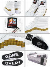 新品 未使用 国内正規 ◆ 任天堂 VANS NINTENDO SK8-HI SLIM IN CONSOLE/GOLD CANVAS 27.5cm ホワイト/ゴールド ◆ Nintendo_画像6