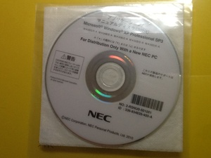 MY25G/E-A MY34B/E-A MY33B/E-A MY32B/E-A MJ30D/E-A 用リカバリDVD ＠未使用2枚組@ WindowsXP Pro SP3