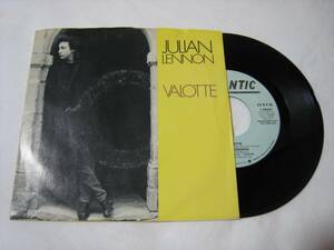 【7”】 JULIAN LENNON / ●プロモ STEREO/STEREO● VALOTTE US盤 ジュリアン・レノン ヴァロッテ