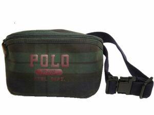 【中古】Polo Ralph Lauren ウエスト ボディバッグ ポーチ ブラックウォッチ チェック柄 ポロ ラルフローレン ヴィンテージ RRL sport bag