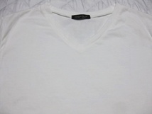 Lサイズ CHiP CLiP 半袖 Tシャツ Vネック 袖折り返し 白_画像3