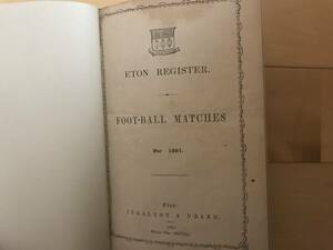 Супер сложный / исторический материал [British Iton School Football Match Record 1861] Матчи с ног на 1861 г. / Eton Regist Soccer