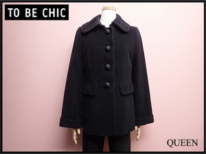 TO BE CHIC コート・42□トゥービーシック/衿2WAY/ベルスリーブ/22*12*1-16