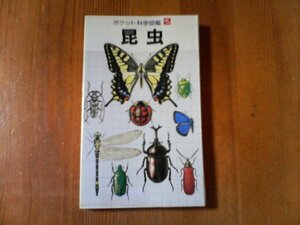 CV　ポケット科学図鑑2　昆虫　学研　1980年発行