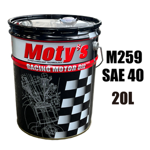 ●送料無料●モティーズ M259 SAE 40 20L×1缶 Moty’s 2輪用 4ストローク エンジンオイル 鉱物油 高温・高負荷条件下 長時間使用