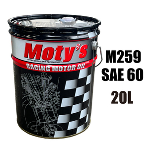 ●送料無料●モティーズ M259 SAE 60 20L×1缶 Moty’s 2輪用 4ストローク エンジンオイル 鉱物油 高温・高負荷条件下 長時間使用