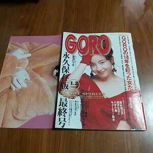 GORO 1991 平成3年 1/2 宮沢りえピンナップ両面 山口百恵 アグネス・ラム 宮崎美子 森下愛子 水沢アキ 高樹沙耶 森尾由美