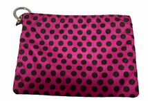 【新品未使用 即日発送】LeSportsac ピンクドット ポーチ レスポートサック キー リング 小物入れ ハンド バック キーホルダー_画像2