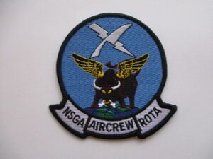 【送料無料】アメリカ海軍NSGA AIRCREW ROTAパッチ刺繍ワッペン/patchesネイビーNAVY米海軍USN米軍naval security group activity M18