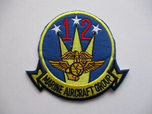 【送料無料】アメリカ海兵隊Marine Aircraft Group 12パッチ刺繍ワッペン/MCAS岩国MAG-12 patchマリーンMARINE米海兵隊USMC米軍US M20