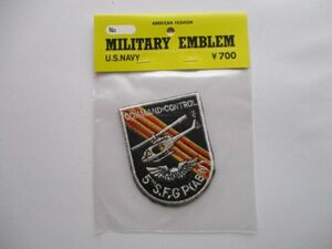 【送料無料】アメリカ海軍5th SF Grp（ABN）COMMAND & CONTROLパッチ刺繍ワッペン/patchネイビーNAVY米海軍USN特殊部隊ベトナム戦争A M16