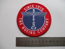 【送料無料】ボーイングTHE BOEING COMPANY SINCE 1916パッチ刺繍ワッペン/飛行機ロゴ企業LOGO航空会社トーテムポールpatch航空機 M16_画像7