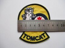 【送料無料】アメリカ海軍F-14トムキャットTOMCATパッチ ワッペン/AカナダCANADA戦闘機patchesトップガンTOM CAT攻撃戦隊USN米軍NAVY M16_画像9