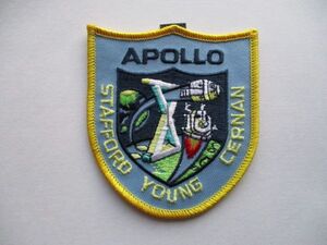 【送料無料】90s アポロ計画『アポロ10号』APOLLO STAFFORDワッペン/NASAパッチUSAアップリケ宇宙飛行士ロケットJAXAF計画patch宇宙船 U5