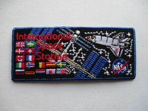 【送料無料】NASA 国際宇宙ステーション International Space Stationワッペン/ISS人工衛星パッチpatch宇宙 宇宙飛行士スペースシャトル U5