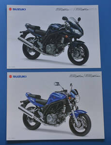 スズキ　SV650/SV650A/SV650S/SV650SA　SUZUKI　輸出車　英語表記　2006年9月　カタログ2枚【S輸1980-10】