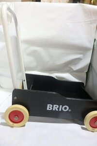 ★☆BRIO　ブリオ　手押し車　 黒　カタカタ 　ワゴントイ 　木製