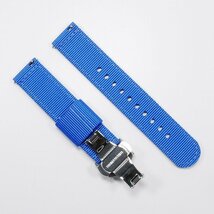 【在庫処分】 Swatch×OMEGA スウォッチ×オメガ 専用ナイロンベルト Neptune（ブルー） Ｄバックル付き_画像3