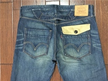 リーバイス Ｌｅｖｉ’ｓ ５２２ ｗ３４ バックルバック ひげ落ち ジーンズ フラップポケット 縦落ち デニム パンツ ジッパーフライ_画像1