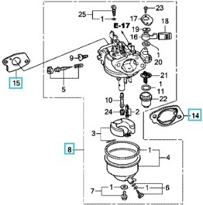 Honda ホンダ除雪機 キャブレター ガスケット セット HSS760n