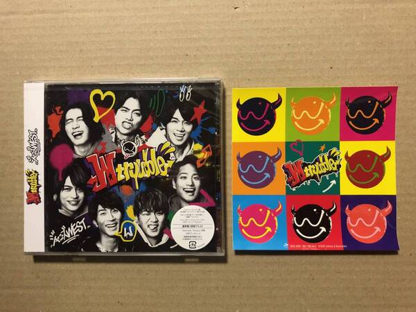 W trouble 通常盤初回プレス【CD】/ジャニーズWEST【未開封】 ステッカー付属 ダブルトラブル ジャニーズウエスト ジャニスト