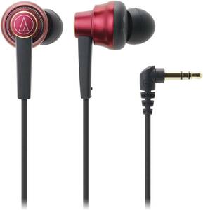 audio-technica CKR Series カナル型イヤホン 限定レッドカラー ATH-CKR7LT(中古品)