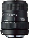 シグマ 55-200mm F4-5.6 DC デジタル専用 ニコン用 (D40/x、D60、D5000、D3(中古品)