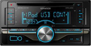 KENWOOD MP3/WMA/AAC/WAV対応 デュアルサイズCD/USBレシーバー DPX-U510(中古品)