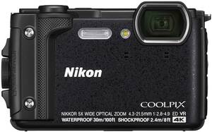 Nikon デジタルカメラ COOLPIX W300 BK クールピクス 1605万画素 ブラック (中古品)