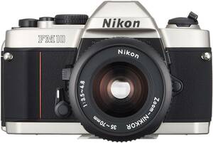 Nikon 一眼レフカメラ FM10 標準セット(FM10ボディー・Aiズームニッコール3(中古品)