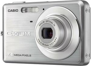 CASIO デジタルカメラ EXILIM (エクシリム) ZOOM シルバー EX-Z77SR(中古品)