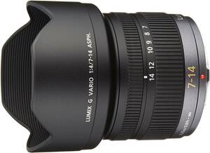 Panasonic マイクロフォーサーズ用 7-14mm F4.0 広角ズーム G VARIO ASPH. (中古品)