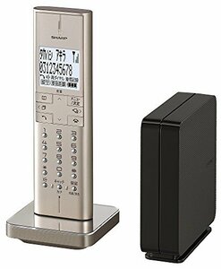 シャープ 電話機 コードレス 迷惑電話機拒否機能 ゴールド系 JD-XF1CL-N(中古品)