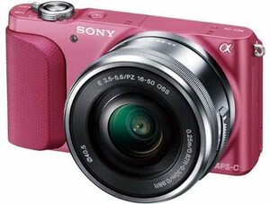 SONY ミラーレス一眼 NEX-3N パワーズームレンズキット E PZ 16-50mm F3.5-(中古品)