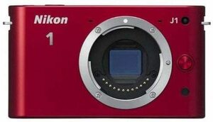 Nikon 1?j1?10.1?MP HDデジタルカメラボディのみ(レッド)(中古品)