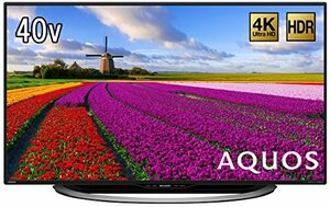  sharp 40V type liquid crystal television AQUOS LC-40U45 4K HDR correspondence low reflection panel installing ( secondhand goods )