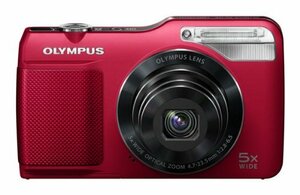 OLYMPUS デジタルカメラ VG-170 レッド 1400万画素 光学5倍ズーム 15m強力 (中古品)