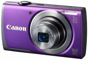 Canon デジタルカメラ PowerShot A3500 IS(パープル) 広角28mm 光学5倍ズー(中古品)