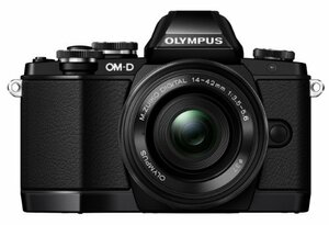 OLYMPUS OM-D E-M10 EZレンズキット ブラック ミラーレス一眼 OM-D E-M10 L(中古品)