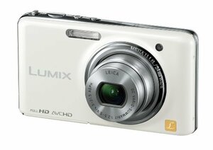 パナソニック デジタルカメラ LUMIX FX77 リリーホワイト DMC-FX77-W(中古品)