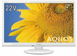 シャープ 22V型 AQUOS フルハイビジョン 液晶テレビ 2T-C22ADW(中古品)