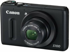 Canon デジタルカメラ PowerShot S100 ブラック PSS100(BK) 1210万画素 広 (中古品)