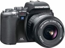 OLYMPUS デジタル一眼レフカメラ E-500 ブラック レンズセット(中古品)_画像1