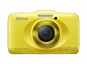 Nikon デジタルカメラ COOLPIX S31 防水5m 耐衝撃1.2m イエロー S31YW(中古品)