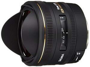 SIGMA 単焦点魚眼レンズ 10mm F2.8 EX DC FISHEYE HSM キヤノン用 対角線魚(中古品)