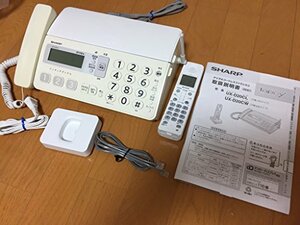 シャープ デジタルコードレスファックス 子機1台付き ホワイト系 UX-D20CL-(中古品)