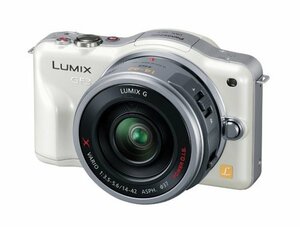 パナソニック ミラーレス一眼カメラ LUMIX GF3 電動ズームキット シェルホ (中古品)