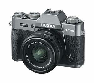 FUJIFILM ミラーレス一眼カメラ X-T30XCレンズキット チャコールシルバー X(中古品)